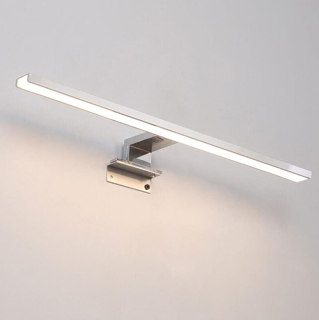 Kylpyhuoneen peilivalo 30cm LED 6W, lämmin valkoinen 3000K, peili/kaappi/seinäkiinnike 300mm liitäntärasialla IP44 INORCO hinta ja tiedot | LED-valonauhat | hobbyhall.fi