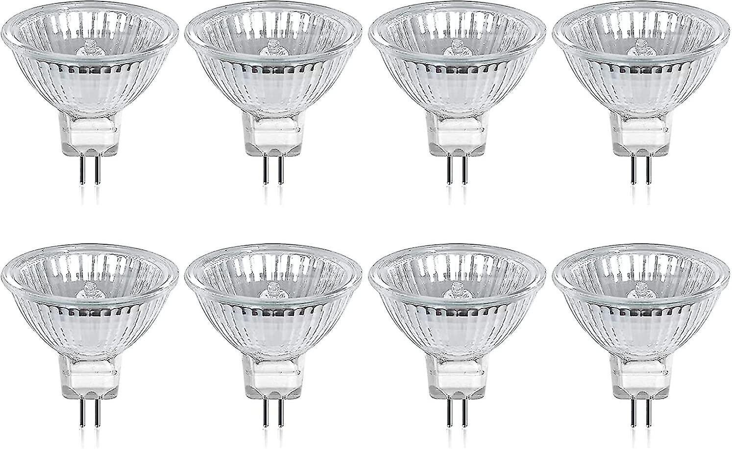 Pakkauksessa 8 kpl Gu5.3 Mr16 20w 12v lämmin valkoinen halogeenipolttimot lasikansi 400 lumenia 2-napaisen kohdevalon vaihto 20w halogeenille INORCO hinta ja tiedot | LED-valonauhat | hobbyhall.fi