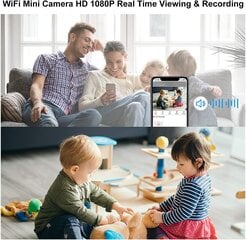 Pieni piilotettu vakoojakamera, 1080P HD, WiFi, näkyy mobiililaitteissa, pimeänäkötunnistimella INORCO hinta ja tiedot | Valvontakamerat | hobbyhall.fi