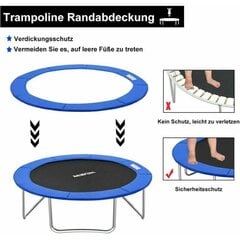 305 trampoliinipehmuste, vaihtoturvatyyny, UV-kestävä, repeytymisen esto, reunasuojaus, 305 cm (sininen) 305 cm trampoliinipehmuste 10 jalan trampoliinityyny INORCO hinta ja tiedot | Trampoliinit | hobbyhall.fi