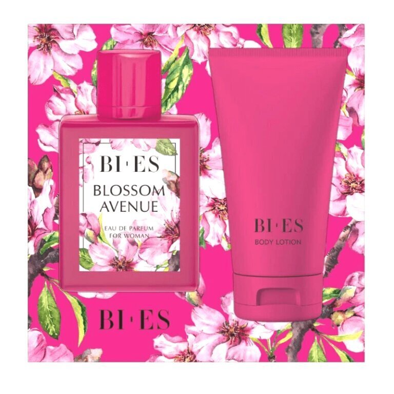 Kokoelma Bi-Es Blossom Avenue naisille: EDT WC-vesi, 100 ml + vartalovoide, 150 ml hinta ja tiedot | Naisten hajuvedet | hobbyhall.fi