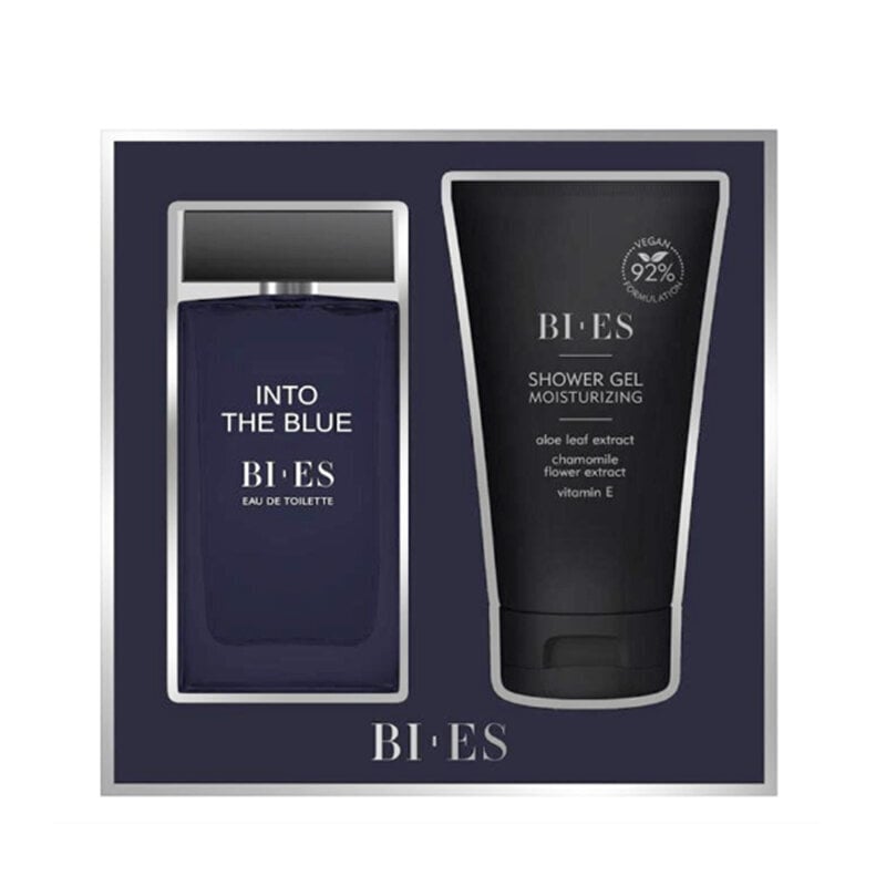 Bi-Es-setti miehille Into The Blue: EDT-vessavesi, 90 ml + suihkugeeli, 150 ml hinta ja tiedot | Miesten hajuvedet | hobbyhall.fi