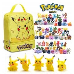 Pikachu-setti, reppu ja Pokemon-figuurit 144 kpl hinta ja tiedot | Poikien lelut | hobbyhall.fi