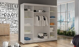 ADRK Furniture Della-vaatekaappi, musta/valkoinen hinta ja tiedot | Kaapit | hobbyhall.fi