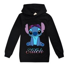 Stitch Print -huppari, poikien ja tyttöjen rento huppari, puuvillainen toppi, huppari, villapaita, sopii teini-ikäisille hinta ja tiedot | Poikien paidat | hobbyhall.fi