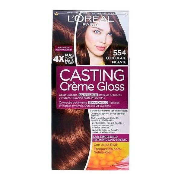 Ammoniakiton hiusväri Casting Creme Gloss L'Oreal Expert Professionnel nro 554 hinta ja tiedot | Hiusvärit | hobbyhall.fi