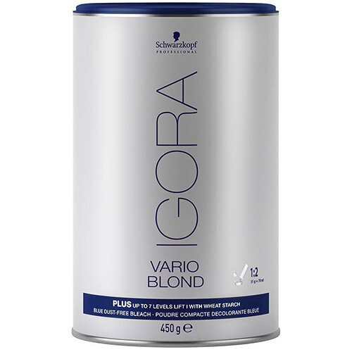 Hiusten vaalentava puuteri Schwarzkopf Igora Vario Blond Plus (sininen) 450 g hinta ja tiedot | Hiusvärit | hobbyhall.fi