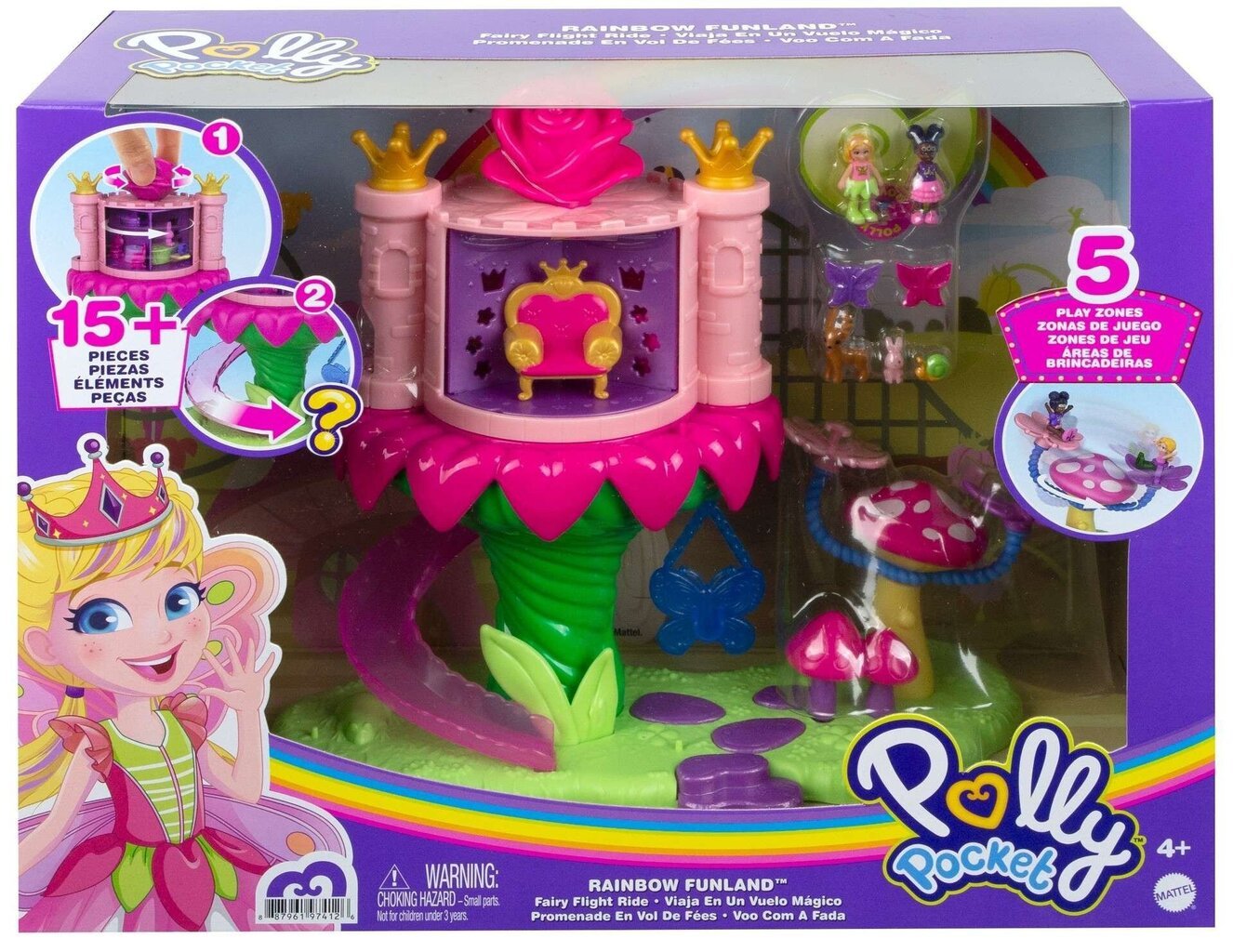 Polly Pocket Rainbow Funland hinta ja tiedot | Tyttöjen lelut | hobbyhall.fi