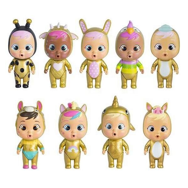 Vauvanukke tarvikkeineen IMC Toys Crying Gold (11 cm) hinta ja tiedot | Tyttöjen lelut | hobbyhall.fi