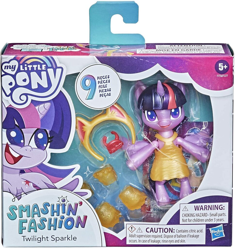 Doll My Little Pony - Smashion Fashion - Twilling Sparkle - 9 d, 10 cm hinta ja tiedot | Tyttöjen lelut | hobbyhall.fi