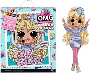 Nukke LOL Surprise OMG World Travel - Fly Gurl, 25 cm hinta ja tiedot | Tyttöjen lelut | hobbyhall.fi