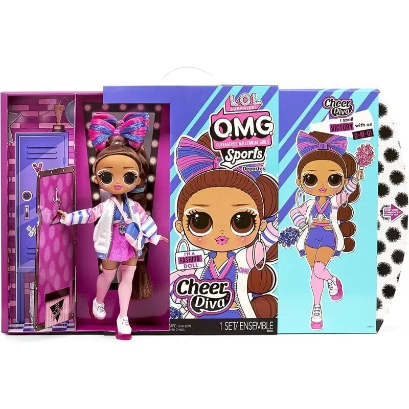 Nukke L.O.L Yllätys! O.M.G Sports Doll Cheerleading Cheer Diva hinta ja tiedot | Tyttöjen lelut | hobbyhall.fi