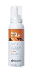 Hiuksiin jätettävä suojaava hoitovaahto Milkshake COLOUR WHIPPED CREAM kaikille hiustyypeille, 100 ml, Copper hinta ja tiedot | Milk Shake Hajuvedet ja kosmetiikka | hobbyhall.fi