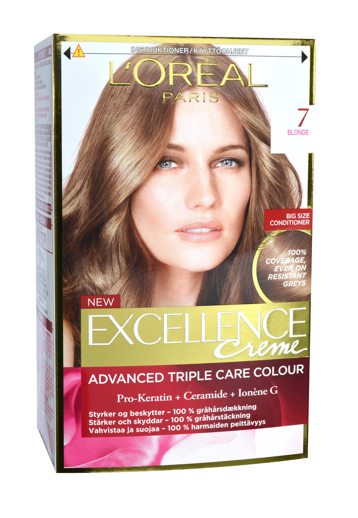 L'Oréal Paris Excellence Creme kestoväri 7 hinta ja tiedot | Hiusvärit | hobbyhall.fi