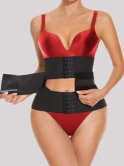 Hook Closure Hookentava Body Shaper Naisten vyötärövalmennusvyö·musta·XXL hinta ja tiedot | Maalit | hobbyhall.fi