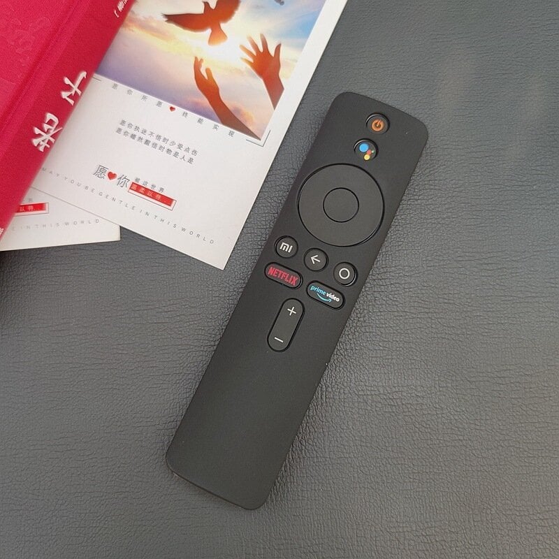 Xiaomi Mi Tv Box S Wifi -kaukosäädinkotelo, silikoninen, iskunkestävä suoja Mi Tv Stick 1080p kaukosäätimelle, musta, 1 kpl hinta ja tiedot | TV-lisätarvikkeet | hobbyhall.fi