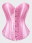 1-osaiset Overbust-korsetit naisille Plus-koon vaaleanpunainen korsetti Sexy Bustier korsetti Top Gothic Alusvaatteet·Pink·L hinta ja tiedot | Hameet | hobbyhall.fi