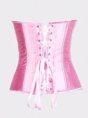 1-osaiset Overbust-korsetit naisille Plus-koon vaaleanpunainen korsetti Sexy Bustier korsetti Top Gothic Alusvaatteet·Pink·XXL hinta ja tiedot | Hameet | hobbyhall.fi