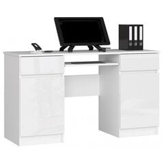 Kirjoituspöytä NORE A5, kiiltävä valkoinen hinta ja tiedot | Tietokonepöydät ja työpöydät | hobbyhall.fi