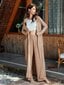 Striped Self Belted Robe·Khaki·S hinta ja tiedot | Naisten kylpytakit | hobbyhall.fi