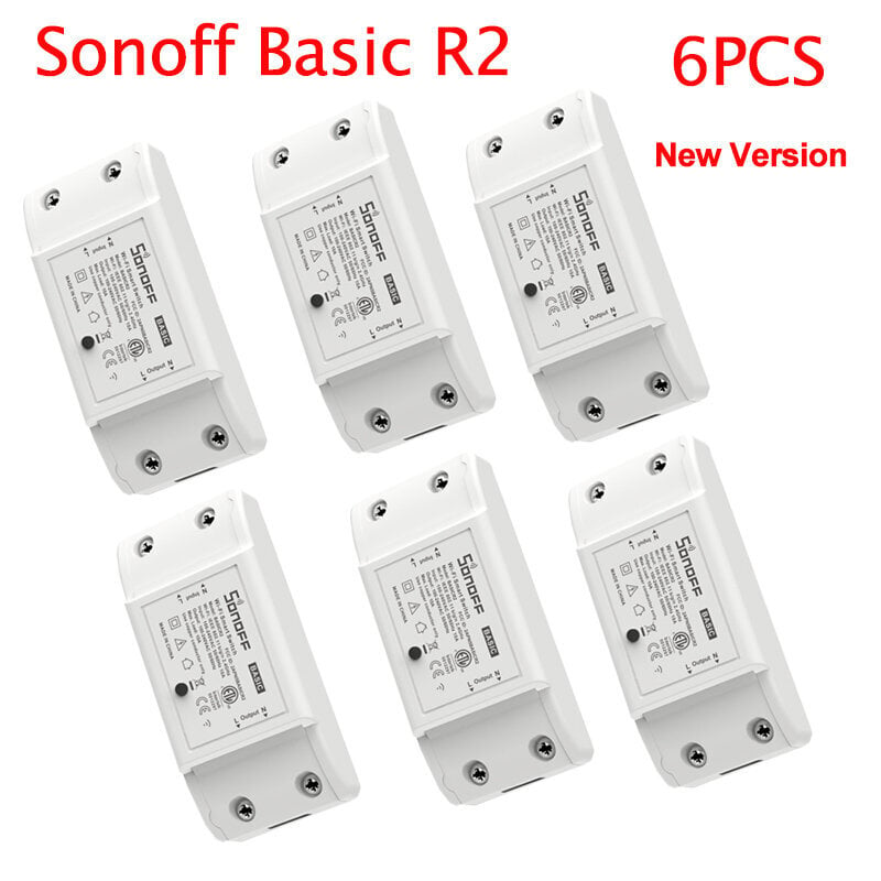 Sonoff Basic R2 Wifi Smart Switch Smart Home -kaukosäädin päälle/pois Diy-ajastinkytkin Ewelink-sovelluksen kautta Työskentele Alexa Google Homen kanssa - Automaatiomoduulit hinta ja tiedot | TV-lisätarvikkeet | hobbyhall.fi