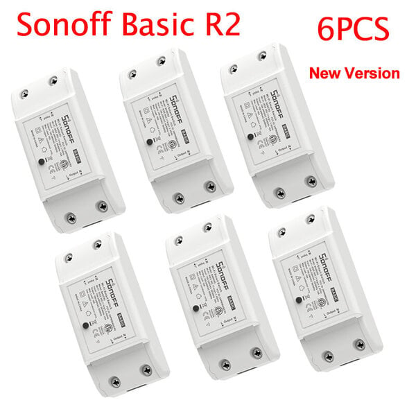 Sonoff Basic R2 Wifi Smart Switch Smart Home -kaukosäädin päälle/pois Diy-ajastinkytkin Ewelink-sovelluksen kautta Työskentele Alexa Google Homen kanssa - Automaatiomoduulit