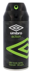 Deodorantti Umbro Action miehille 150 ml hinta ja tiedot | Umbro Hajuvedet ja kosmetiikka | hobbyhall.fi