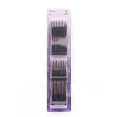 4 kpl/setti Professional Universal Black Hair Clipper Limit Comb Kampaajan vaihtoleikkausopas Moser 1400 Series G1202 hinta ja tiedot | Suoristusraudat ja kihartimet | hobbyhall.fi