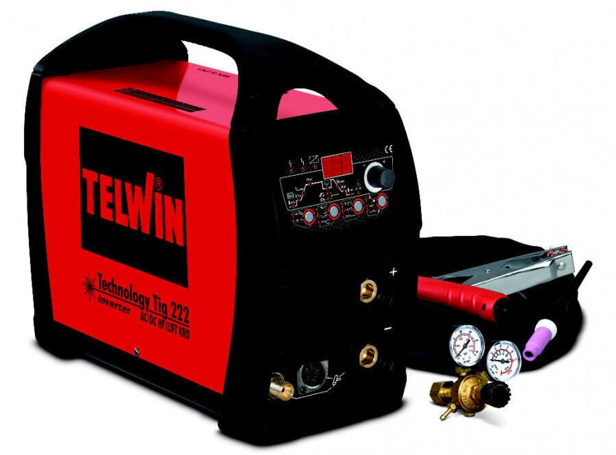 Telwin TIG-hitsauskone. Teknologia 222 AC/DC HF/LIFT+ lisätarv/ex852031 hinta ja tiedot | Hitsauslaitteet | hobbyhall.fi