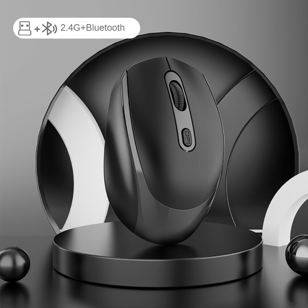 Langaton hiljainen hiiri soveltuu yrityksille Toimisto Esports Games Bluetooth 5.2 2.4G Dual Mode Mice Ergonomia ladattava hiiri hinta ja tiedot | Hiiret | hobbyhall.fi