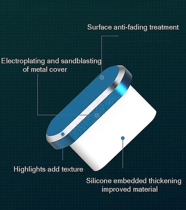 USB Type C -pölynestopistoke, usb C-portin pistoke pölysuojat, jotka yhteensopivat tyypin C latausportin kanssa Samsungille (5 kpl, musta) hinta ja tiedot | Puhelimen lisätarvikkeet | hobbyhall.fi