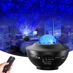 Galaxy star -projektori, nebula LED-yövalo huoneen sisustamiseen, valtameren aaltotähtitaivaan valoprojektori makuuhuoneen kotiteatteriin kaukosäätimellä ja bluetooth-kaiuttimella, joulu lapsille pojille tytöille aikuisille hinta ja tiedot | Pöytävalaisimet | hobbyhall.fi