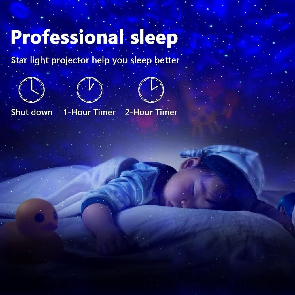 Galaxy star -projektori, nebula LED-yövalo huoneen sisustamiseen, valtameren aaltotähtitaivaan valoprojektori makuuhuoneen kotiteatteriin kaukosäätimellä ja bluetooth-kaiuttimella, joulu lapsille pojille tytöille aikuisille hinta ja tiedot | Pöytävalaisimet | hobbyhall.fi