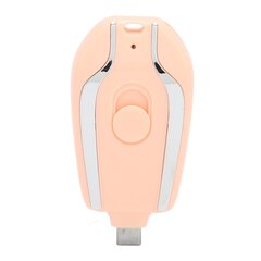 Avaimenperä Kannettava laturi Pikalataus 1500mAh Andriod USB C Mini Emergency Power Bank matkapuhelimille Pinkki hinta ja tiedot | Puhelimen lisätarvikkeet | hobbyhall.fi