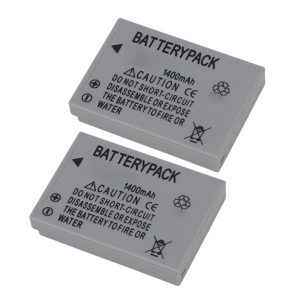 2 kpl kameran akku 1400 mAh 3,7 V mallille S100V S110 SX200 IS SX210 IS SX220 HS 90IS 800IS 850 IS 960IS 970 IS 80IS 9901S SD 800 hinta ja tiedot | Kameratarvikkeet | hobbyhall.fi