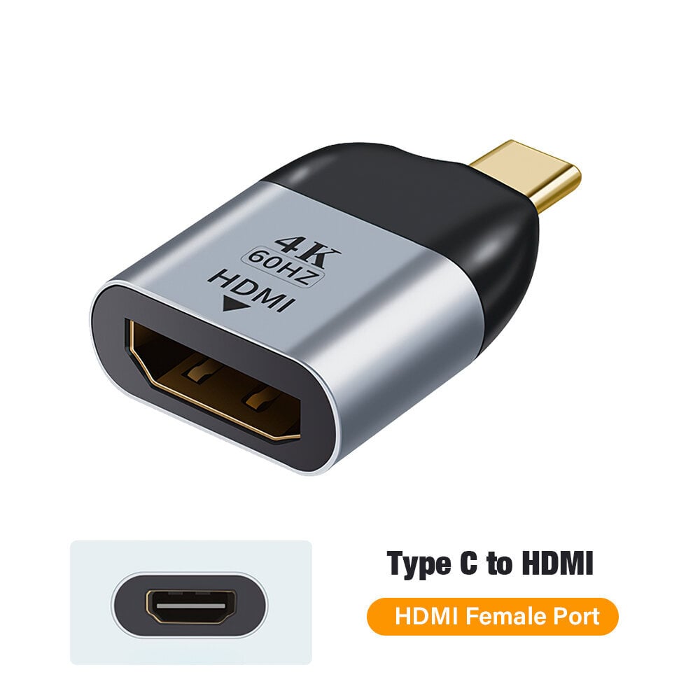 8K USB C - HDMI -videomuunnin Tuki VGA DP Mini DP 4K 8k 60 Hz USB C 3.1 Type C -sovitin Samsung Huawei MacBook Type C - HDMI:lle hinta ja tiedot | Kaapelit ja adapterit | hobbyhall.fi