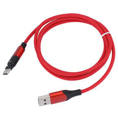 Micro-USB-kaapeli 180 astetta kääntyvä Typec-latauskaapeli Samsung Xiaomi Huawei 1.2M (punainen 1.2m 3.9ft) hinta ja tiedot | Puhelimen lisätarvikkeet | hobbyhall.fi