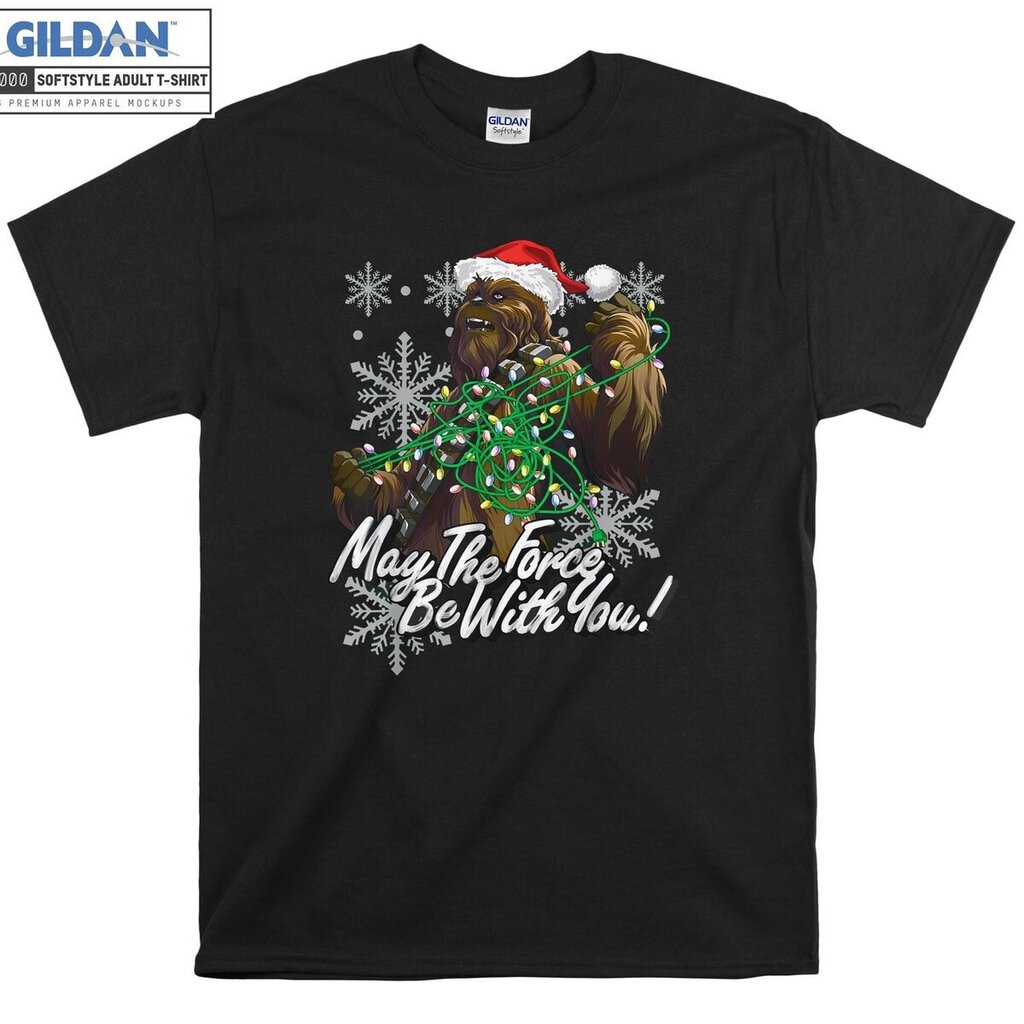 Christmas Chewbacca Tangled Lights T-shirt Hoodie Tshir hinta ja tiedot | Miesten T-paidat | hobbyhall.fi