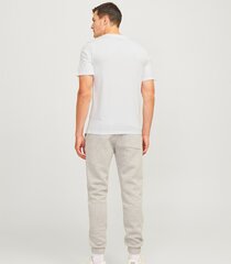 Jack & Jones Miesten T-paita 12263850*03, valkoinen 5715610059274 hinta ja tiedot | Miesten T-paidat | hobbyhall.fi