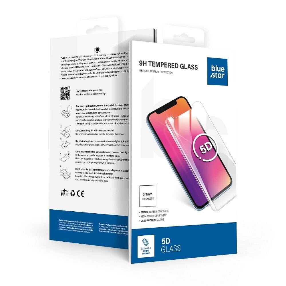 Blue Star 5D Full Cover, iPhone 16 Pro Max hinta ja tiedot | Näytönsuojakalvot ja -lasit | hobbyhall.fi