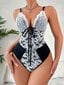 Klassinen seksikäs kukkainen pitsisolmio edessä Teddy Bodysuit·White·M hinta ja tiedot | Naisten alushousut | hobbyhall.fi