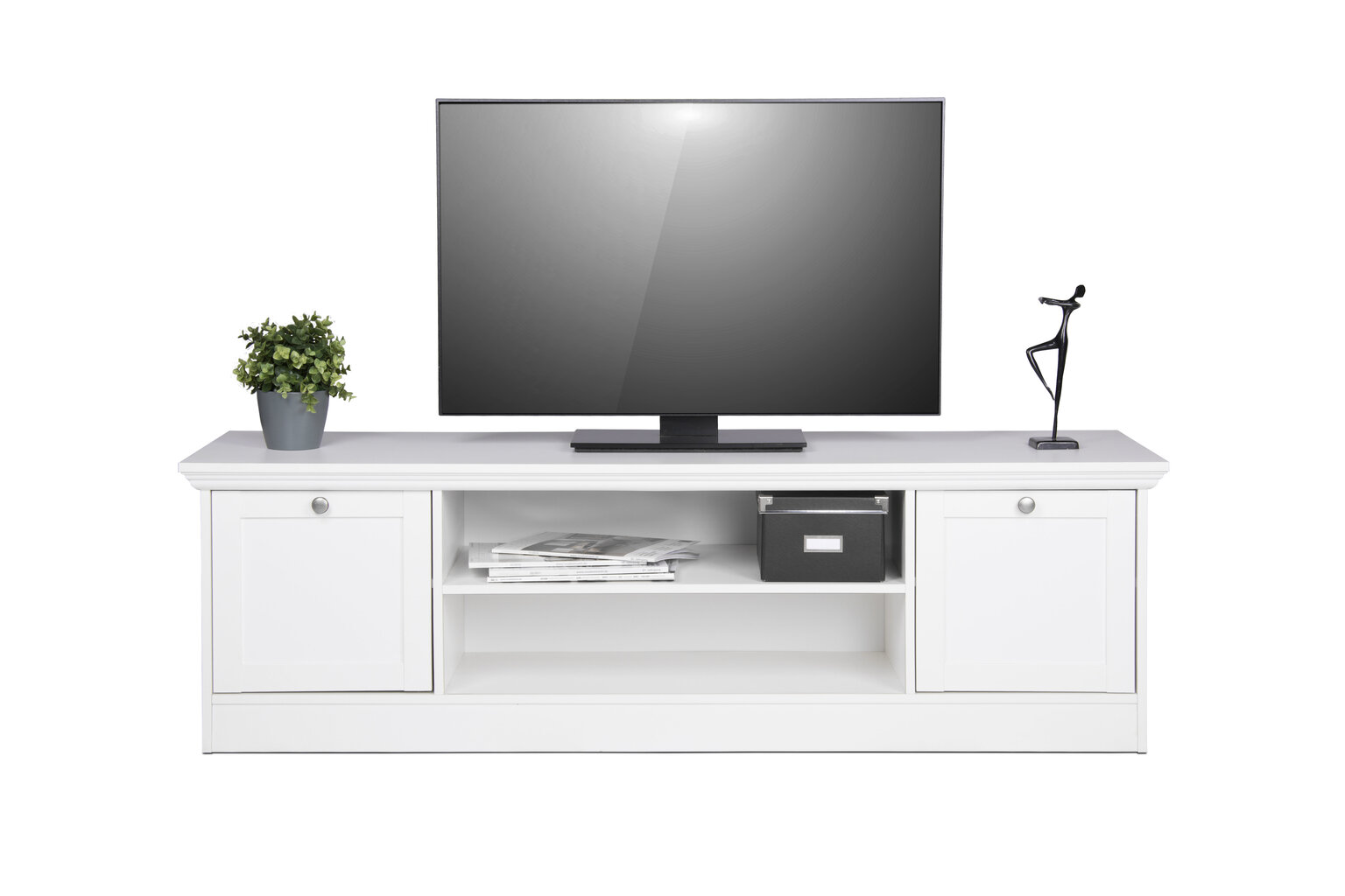 TV-pöytä Finori Landwood 17, valkoinen hinta ja tiedot | TV-tasot | hobbyhall.fi