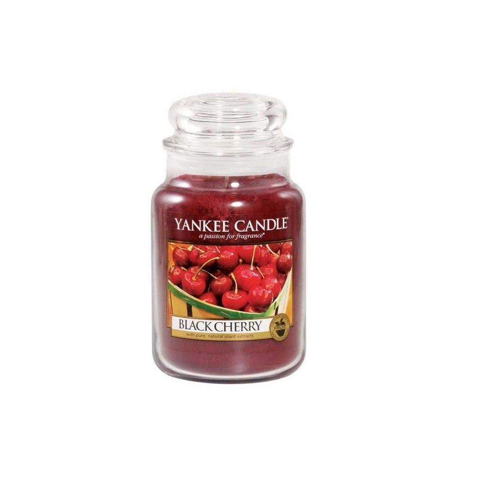 Yankee Candle Large Jar kynttilä Black Cherry 623 g hinta ja tiedot | Kynttilät ja kynttilänjalat | hobbyhall.fi