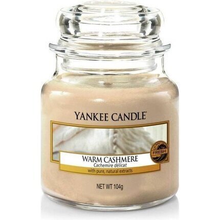 Yankee Candle Warm Cashmere tuoksukynttilä 411 g hinta ja tiedot | Kynttilät ja kynttilänjalat | hobbyhall.fi