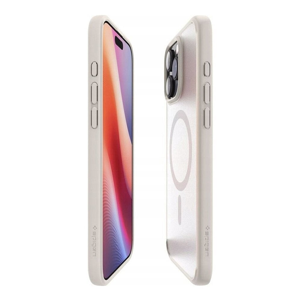 Spigen Ultra Hybrid MagFit iPhone 16 Pro - Frost Natural Titanium hinta ja tiedot | Puhelimen kuoret ja kotelot | hobbyhall.fi