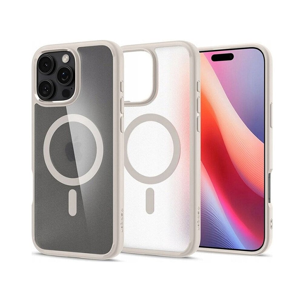 Spigen Ultra Hybrid MagFit iPhone 16 Pro - Frost Natural Titanium hinta ja tiedot | Puhelimen kuoret ja kotelot | hobbyhall.fi