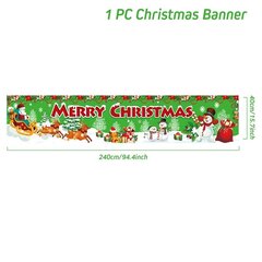 -7Oxford Cloth Outdoor Banner Hyvää joulua Sisustus kotiin 2023 Joulun ulkosisustus Xmas Navidad Noel Hyvää uutta vuotta 2024 hinta ja tiedot | Joulukoristeet | hobbyhall.fi