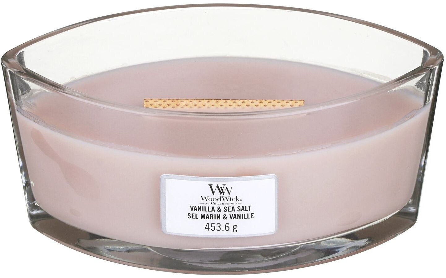 Tuoksukynttilä WoodWick Sea Salt & Vanilla, 453 g. hinta ja tiedot | Kynttilät ja kynttilänjalat | hobbyhall.fi