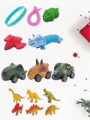 Adventin dinosauruksen syntymä lapsille pojille 24 päivän lähtölaskenta joulukalenterit hinta ja tiedot | Joulukoristeet | hobbyhall.fi