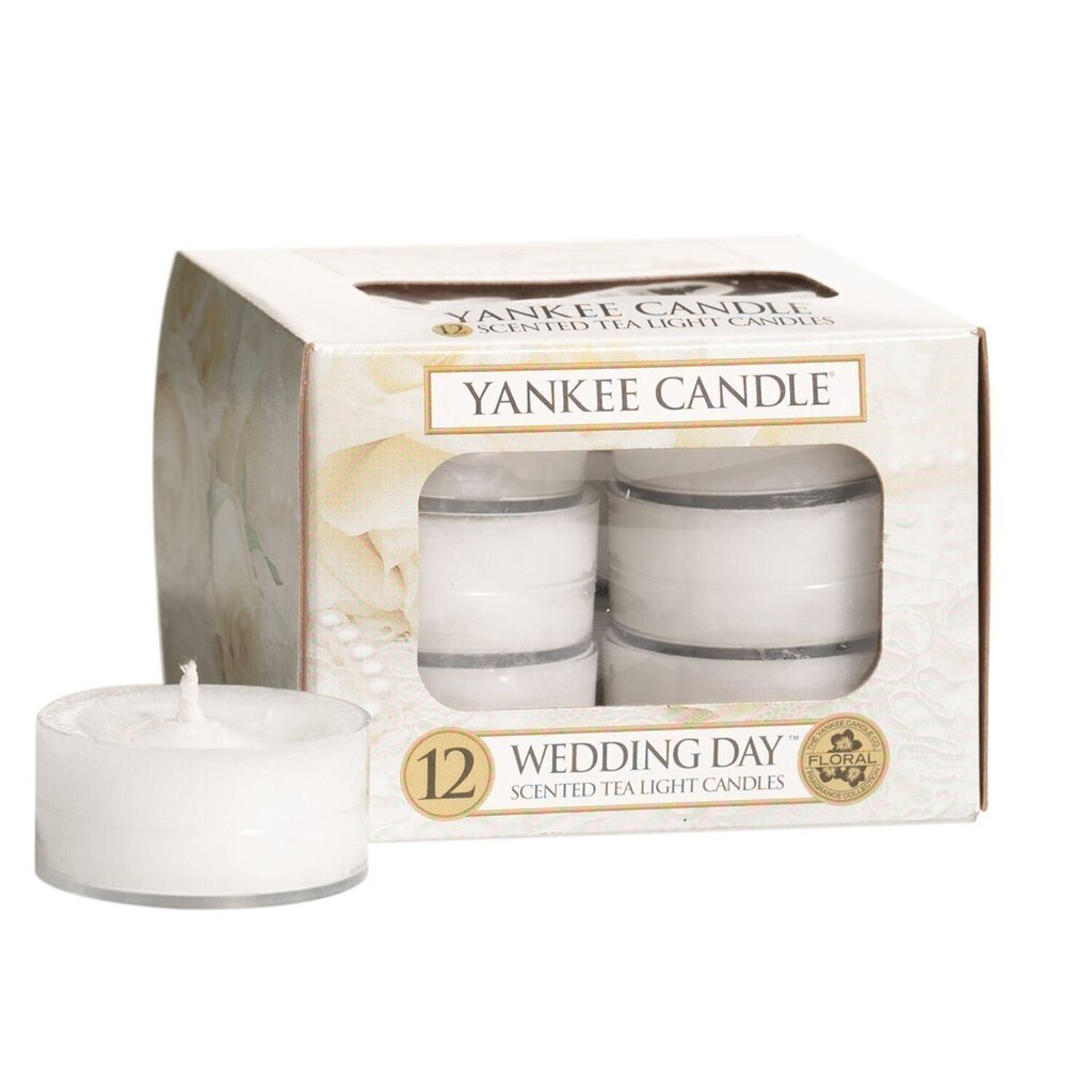 Yankee Candle Wedding Day tuoksukynttilä 12 x 9.8 g hinta ja tiedot | Kynttilät ja kynttilänjalat | hobbyhall.fi